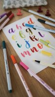 STABILO Pen 68 brush ARTY Filzstifte farbsortiert, 10 St.