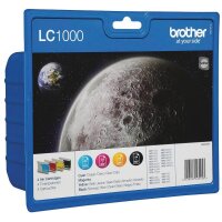 brother LC-1000BK/C/M/Y  schwarz, cyan, magenta, gelb...