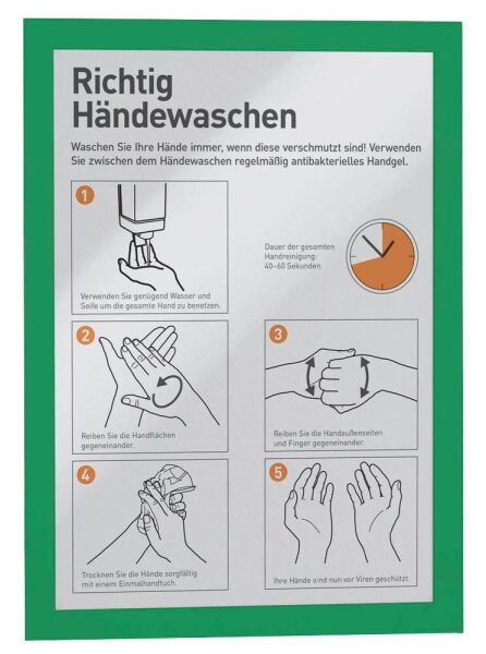 DURABLE Magnetrahmen DURAFRAME® MAGNETIC A4 grün A4, 5 St.