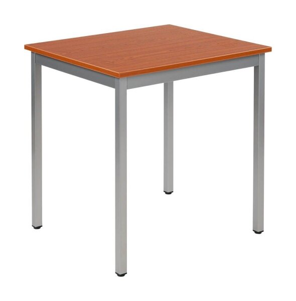 SODEMATUB Mehrzwecktisch kirschbaum, alu rechteckig, Vierkantrohr alu, 70,0 x 60,0 x 74,0 cm