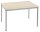 SODEMATUB Mehrzwecktisch ahorn, alu rechteckig, Vierkantrohr alu, 120,0 x 60,0 x 74,0 cm