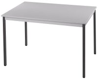 SODEMATUB Mehrzwecktisch lichtgrau, dunkelgrau rechteckig, Vierkantrohr grau, 160,0 x 80,0 x 74,0 cm