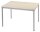 SODEMATUB Mehrzwecktisch ahorn, alu rechteckig, Vierkantrohr alu, 160,0 x 80,0 x 74,0 cm