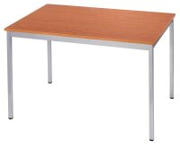 SODEMATUB Mehrzwecktisch kirschbaum, alu rechteckig, Vierkantrohr alu, 180,0 x 80,0 x 74,0 cm