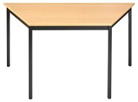 SODEMATUB Mehrzwecktisch buche, schwarz Trapezform,...