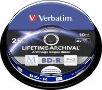 verbatim Blu-ray BD-R 25 GB bedruckbar, 10 St.