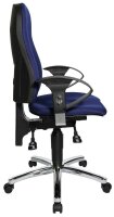 Topstar Bürostuhl Sitness® 10, SI59UG26 Stoff blau, Gestell chrom