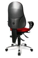 Topstar Bürostuhl Sitness® 10, SI59UG21 Stoff rot, Gestell chrom