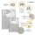 HERMA Heftumschlag Glamour silber Kunststoff DIN A4