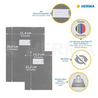 5 HERMA Heftumschläge farbsortiert Papier DIN A4
