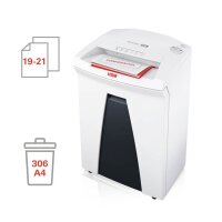 HSM SECURIO B24 Aktenvernichter mit Streifenschnitt P-2, 3,9 mm, bis 21 Blatt, weiß