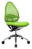 Topstar Bürostuhl Open Base, J490AS05 Stoff grün, Gestell alu