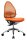 Topstar Bürostuhl Open Base, J490AS14 Stoff orange, Gestell alu