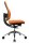 Topstar Bürostuhl Open Base, J490AS14 Stoff orange, Gestell alu