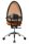 Topstar Bürostuhl Open Base, J490AS14 Stoff orange, Gestell alu