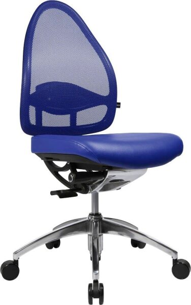 Topstar Bürostuhl Open Base, J490AS18 Stoff blau, Gestell alu