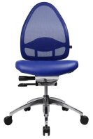 Topstar Bürostuhl Open Base, J490AS18 Stoff blau, Gestell alu