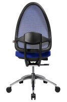Topstar Bürostuhl Open Base, J490AS18 Stoff blau, Gestell alu