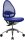 Topstar Bürostuhl Open Base, J490AS18 Stoff blau, Gestell alu