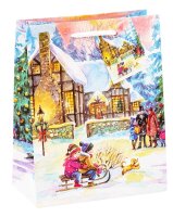 12 TSI Geschenktüten Weihnachten Kinder Motiv sortiert 18,0 x 23,0 cm