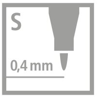 STABILO Write-4-all Permanentmarker farbsortiert 0,4 mm, 4 St.