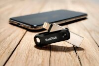 SanDisk USB-Stick iXpand Go schwarz, silber 128 GB, 1 St.