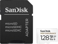 SanDisk Speicherkarte High Endurance, 128 GB, 1 St.