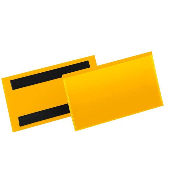 DURABLE Magnettaschen gelb 15,0 x 6,7 cm, 50 St.