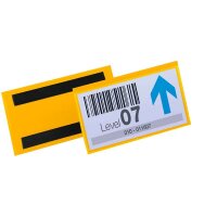 DURABLE Magnettaschen gelb 15,0 x 6,7 cm, 50 St.