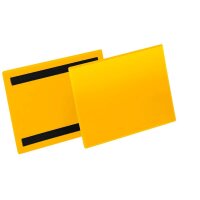 DURABLE Magnettaschen gelb A5, 50 St.