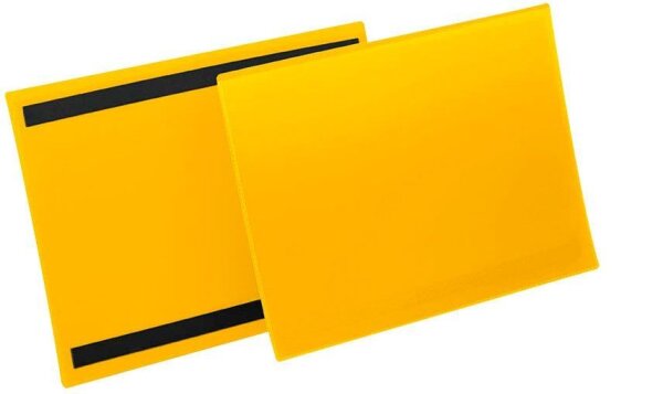DURABLE Magnettaschen gelb A4, 50 St.