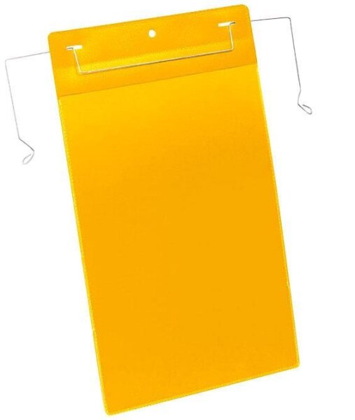 DURABLE Drahtbügeltaschen gelb A4, 50 St.