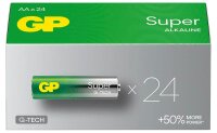 GP Batterien SUPER Alkali-Mangan Mignon AA 1,5 V, 24 St.