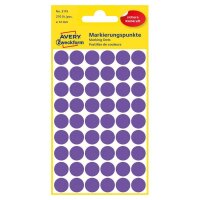 AVERY Zweckform Klebepunkte 3115 violett ? 12,0 mm