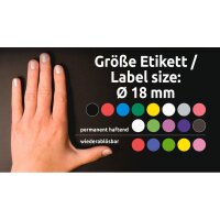 AVERY Zweckform Klebepunkte 3118 violett Ø 18,0 mm, 96 St.