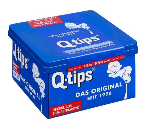 Q-tips® Wattestäbchen weiß, 206 St.