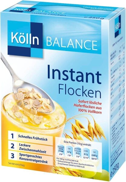 Kölln BALANCE Instant Flocken Haferflocken 250,0 g, 1 St.