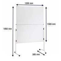 FRANKEN Moderationswand ECO klappbar 120,0 x 150,0 cm...