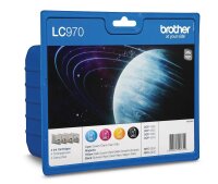 brother LC-970BK/C/M/Y schwarz, cyan, magenta, gelb...