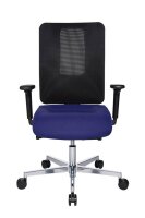 Topstar Bürostuhl Sitness Open X (N) Deluxe Alu mit Schiebesitz, OX39WTW2 T380 Stoff blau, Gestell alu