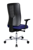 Topstar Bürostuhl Sitness Open X (N) Deluxe Alu mit Schiebesitz, OX39WTW2 T380 Stoff blau, Gestell alu