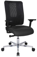 Topstar Bürostuhl Sitness Open X (N) Deluxe Alu mit Schiebesitz, OX39WTW2 T220 Stoff anthrazit, Gestell alu