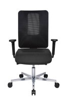 Topstar Bürostuhl Sitness Open X (N) Deluxe Alu mit Schiebesitz, OX39WTW2 T220 Stoff anthrazit, Gestell alu