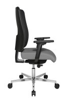 Topstar Bürostuhl Sitness Open X (N) Deluxe Alu mit Schiebesitz, OX39WTW2 T230 Stoff grau, Gestell alu