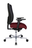 Topstar Bürostuhl Sitness Open X (N) Deluxe Alu mit Schiebesitz, OX39WTW2 T270 Stoff rot, Gestell alu