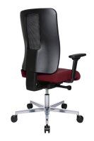 Topstar Bürostuhl Sitness Open X (N) Deluxe Alu mit Schiebesitz, OX39WTW2 T270 Stoff rot, Gestell alu