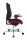 Topstar Bürostuhl Sitness Open X (N) Deluxe Alu mit Schiebesitz, OX39WTW2 T270 Stoff rot, Gestell alu