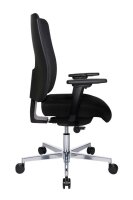 Topstar Bürostuhl Sitness Open X (N) Deluxe Alu mit Schiebesitz, OX39WTW2 T200 Stoff schwarz, Gestell alu