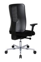 Topstar Bürostuhl Sitness Open X (N) Deluxe Alu mit Schiebesitz, OX39WTW2 T200 Stoff schwarz, Gestell alu