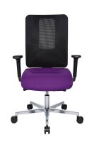 Topstar Bürostuhl Sitness Open X (N) Deluxe Alu mit Schiebesitz, OX39WTW2 T330 Stoff lila, Gestell alu